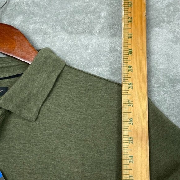 Banana Republic Luxe Touch Performance Polo Shirt Large Green a1005 - Picture 5 of 8